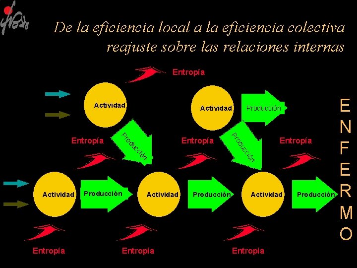 De la eficiencia local a la eficiencia colectiva reajuste sobre las relaciones internas Entropía