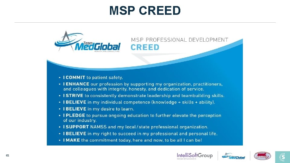 MSP CREED 52 