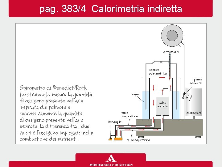 pag. 383/4 Calorimetria indiretta 