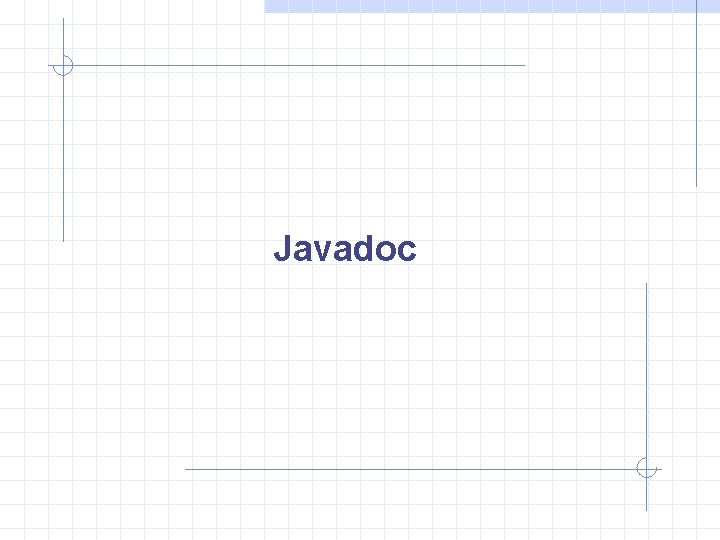  Javadoc 