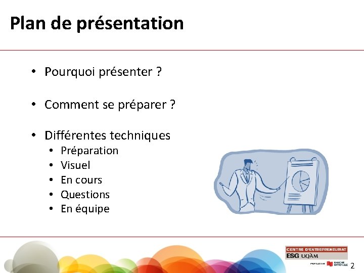 Plan de présentation • Pourquoi présenter ? • Comment se préparer ? • Différentes