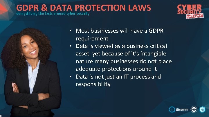 GDPR & DATA PROTECTION LAWS demystifying the facts around cyber security • Most businesses
