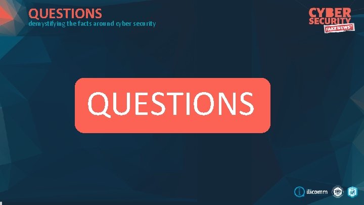 QUESTIONS demystifying the facts around cyber security QUESTIONS 