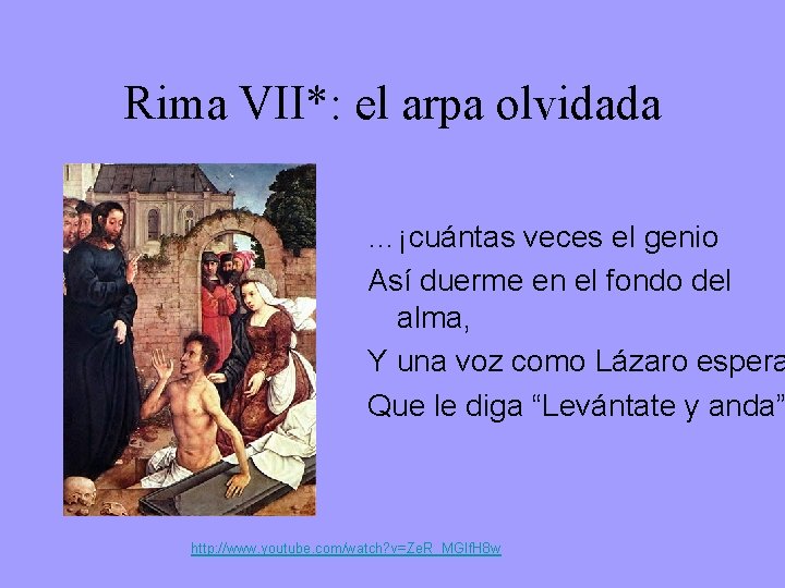 Rima VII*: el arpa olvidada …¡cuántas veces el genio Así duerme en el fondo
