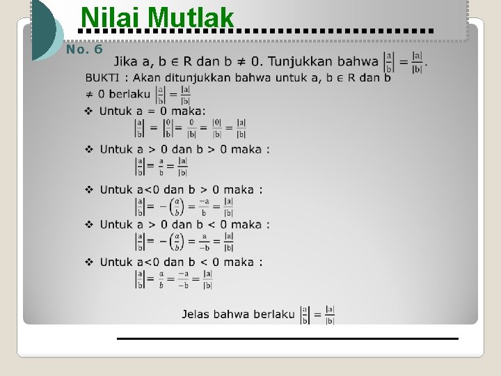 Nilai Mutlak No. 6 