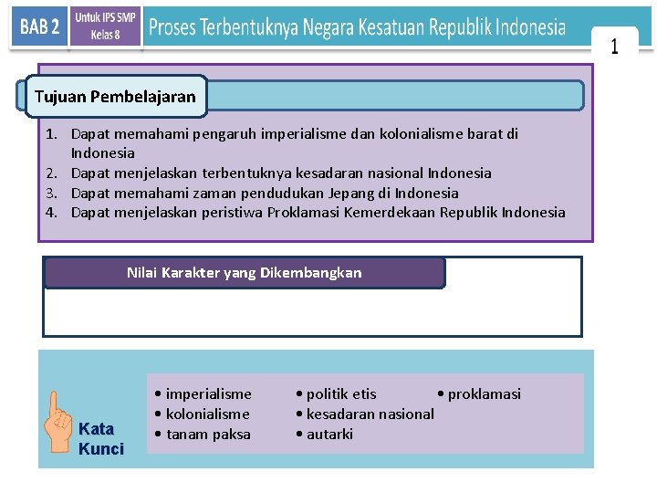 Tujuan Pembelajaran 1. Dapat memahami pengaruh imperialisme dan kolonialisme barat di Indonesia 2. Dapat