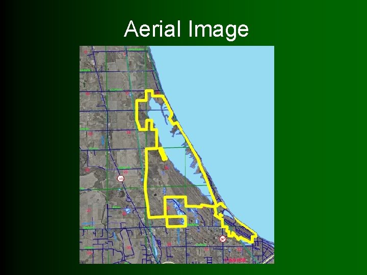 Aerial Image • First Bullet – First indent • Second indent – Third indent