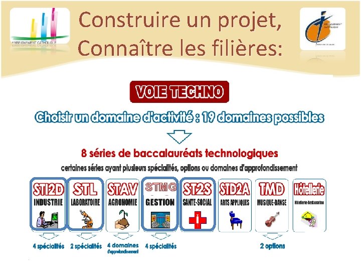 Construire un projet, Connaître les filières: STMG 