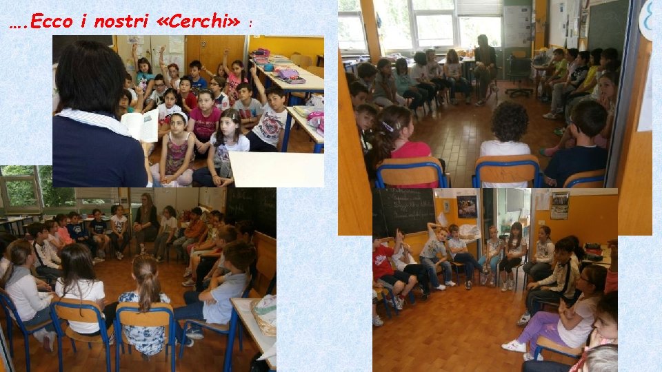 …. Ecco i nostri «Cerchi» : 