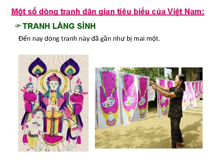 Một số dòng tranh dân gian tiêu biểu của Việt Nam: FTRANH LÀNG SÌNH