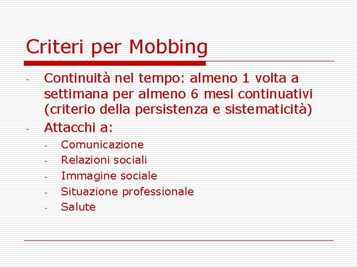 Denuncia Per Mobbing Entro Quanto Tempo