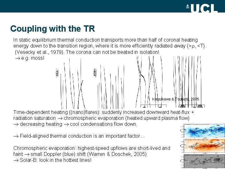 Coupling with the TR In static equilibrium thermal conduction transports more than half of