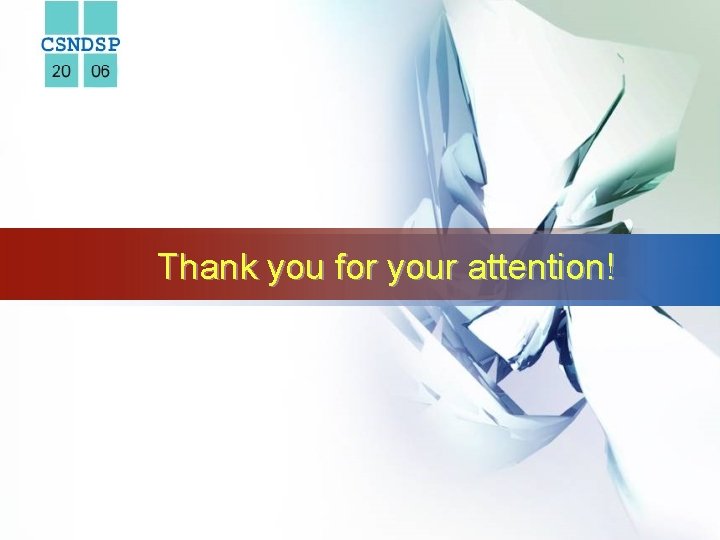 LOGO Thank you for your attention! 