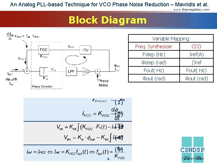 An Analog PLL-based Technique for VCO Phase Noise Reduction – Mavridis et al. www.