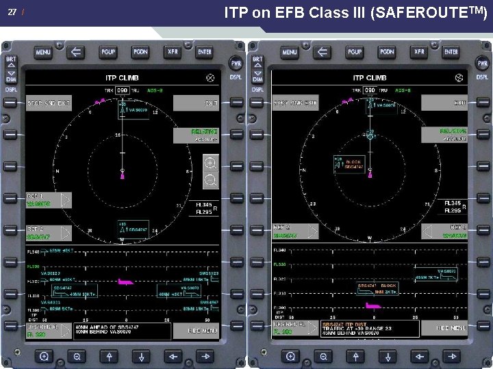 27 / ITP on EFB Class III (SAFEROUTETM) This document is the property of