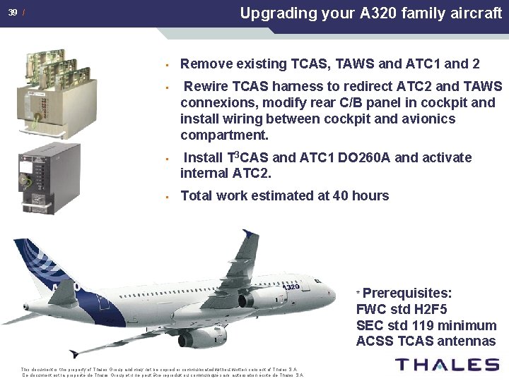 Upgrading your A 320 family aircraft 39 / Rewire TCAS harness to redirect ATC