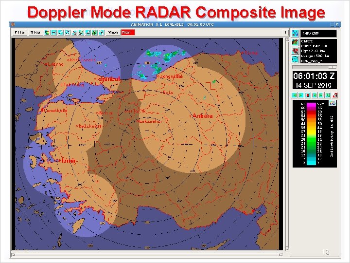 Doppler Mode RADAR Composite Image 13 