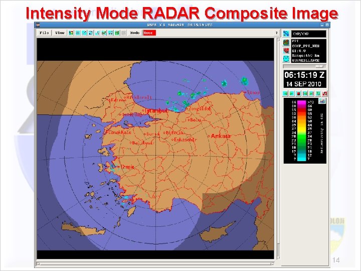 Intensity Mode RADAR Composite Image 14 