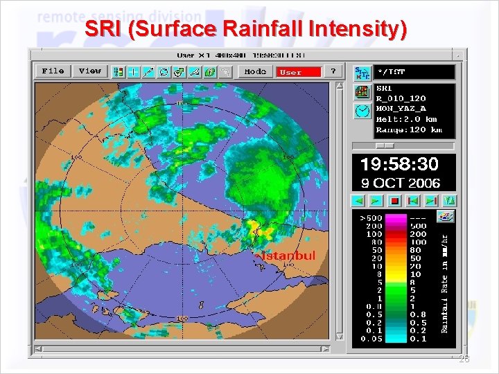 SRI (Surface Rainfall Intensity) 28 