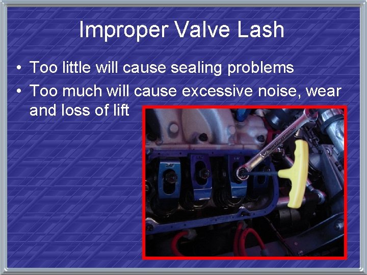 BASIC ENGINE TESTING Four Stroke Cycle Intake stroke