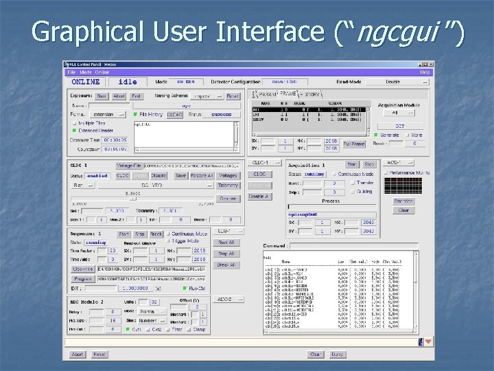 Graphical User Interface (“ngcgui ”) 