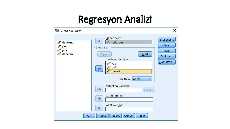 Regresyon Analizi 