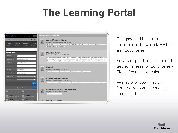 The Learning Portal • Designed and built as a collaboration between MHE Labs and