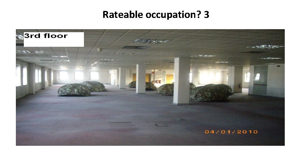 Rateable occupation? 3 
