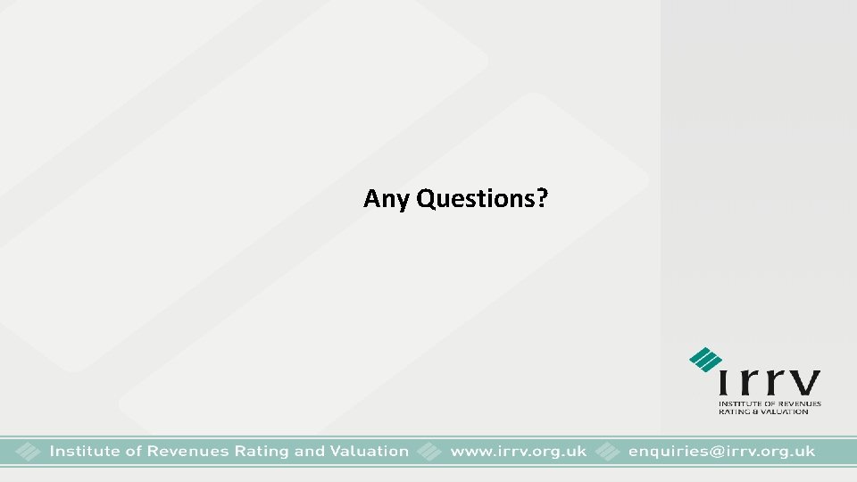 Any Questions? 
