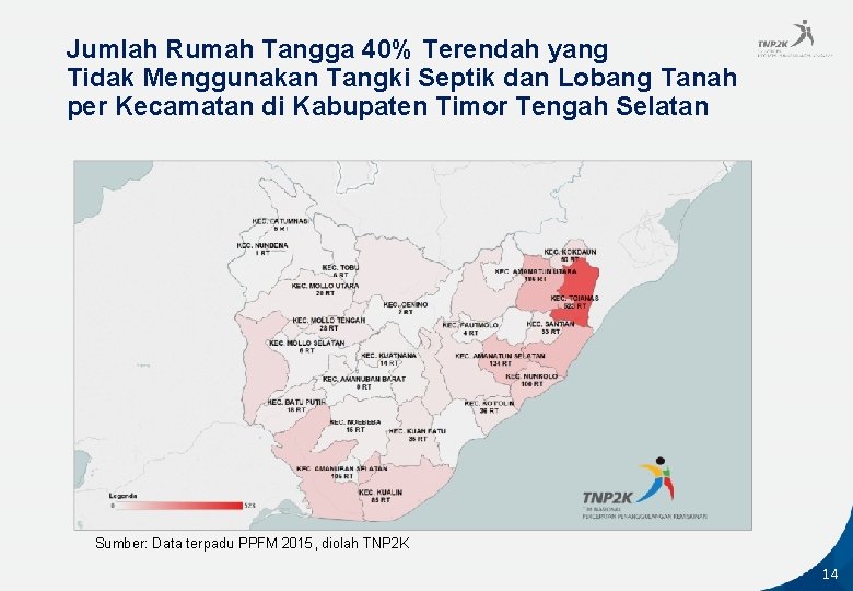 Jumlah Rumah Tangga 40% Terendah yang Tidak Menggunakan Tangki Septik dan Lobang Tanah per