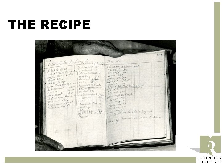 THE RECIPE 
