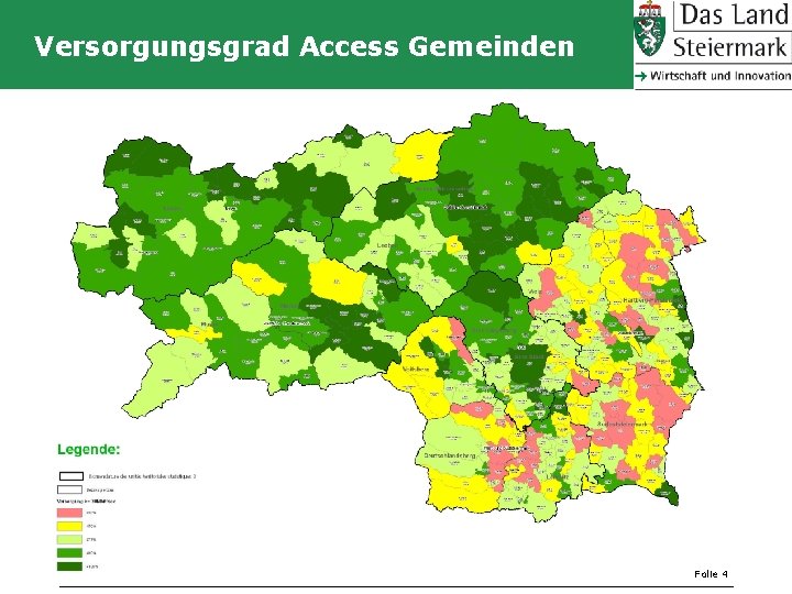 Versorgungsgrad Access Gemeinden Folie 4 