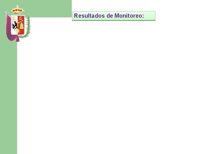 Resultados de Monitoreo: 