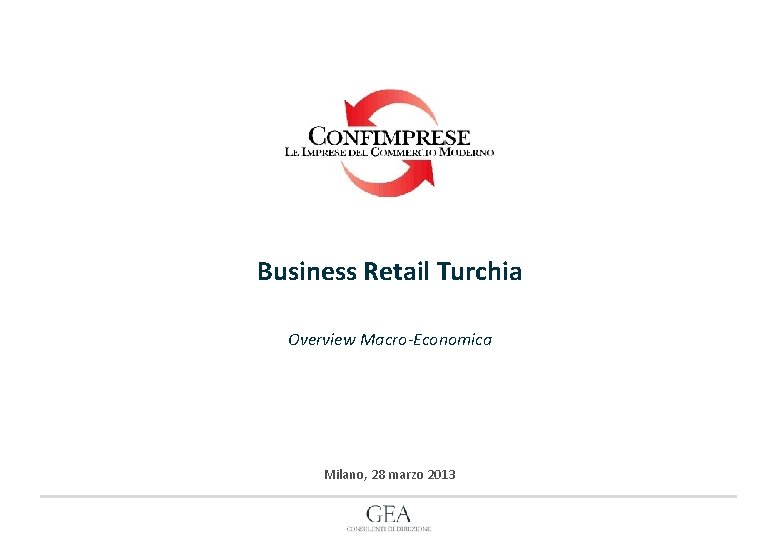 Business Retail Turchia Overview Macroeconomica Milano 28 Marzo