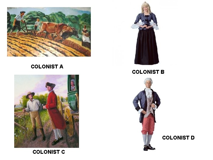 COLONIST A COLONIST B COLONIST D COLONIST C 