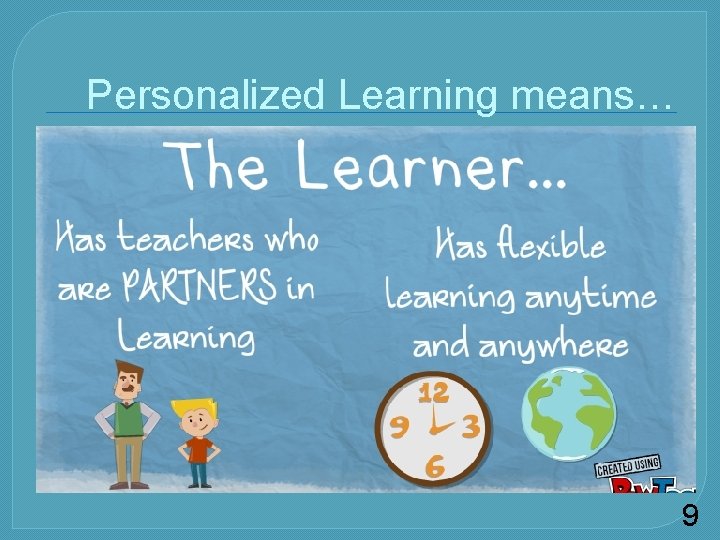 Personalized Learning means… 9 