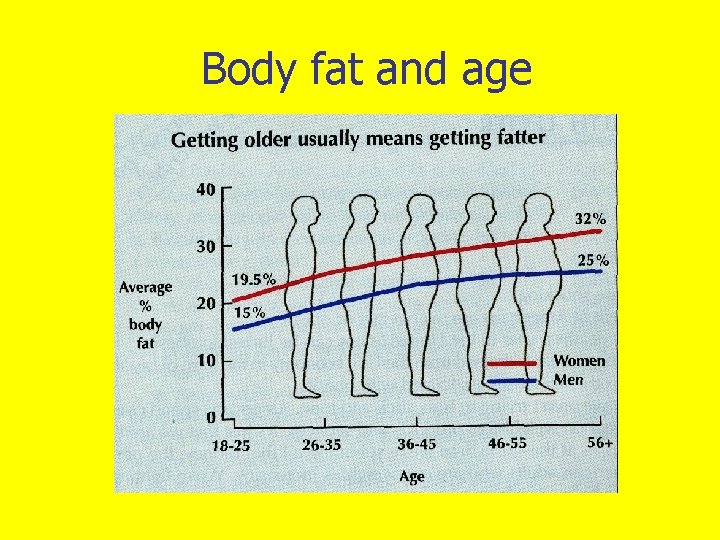 Body fat and age 