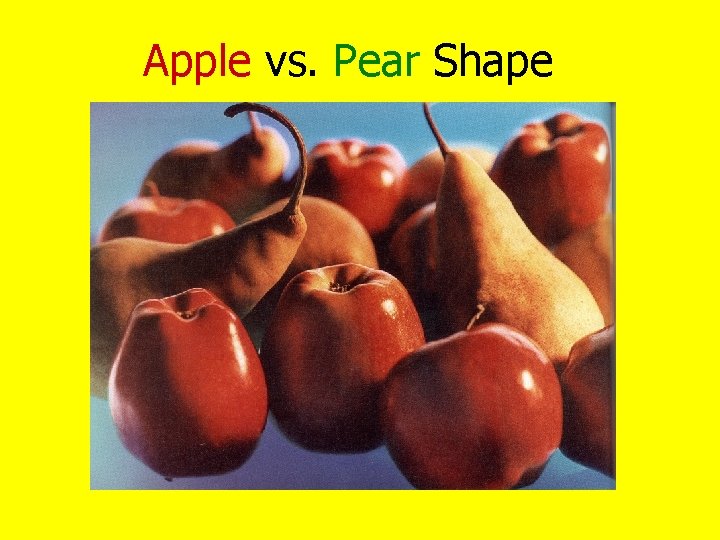 Apple vs. Pear Shape 