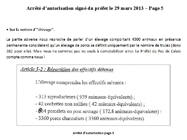 Arrêté d’autorisation signé du préfet le 29 mars 2013 – Page 5 