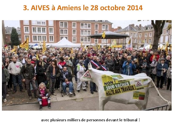 3. AIVES à Amiens le 28 octobre 2014 avec plusieurs milliers de personnes devant