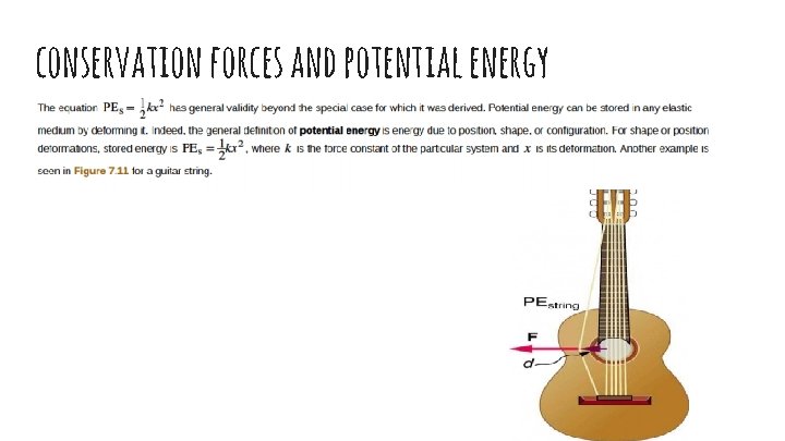 conservation forces and potential energy 