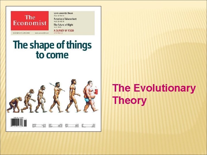 The Evolutionary Theory 3 