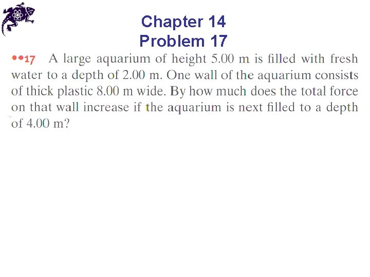 Chapter 14 Problem 17 