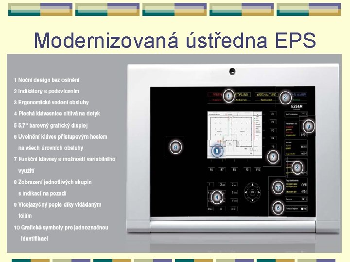 Modernizovaná ústředna EPS 