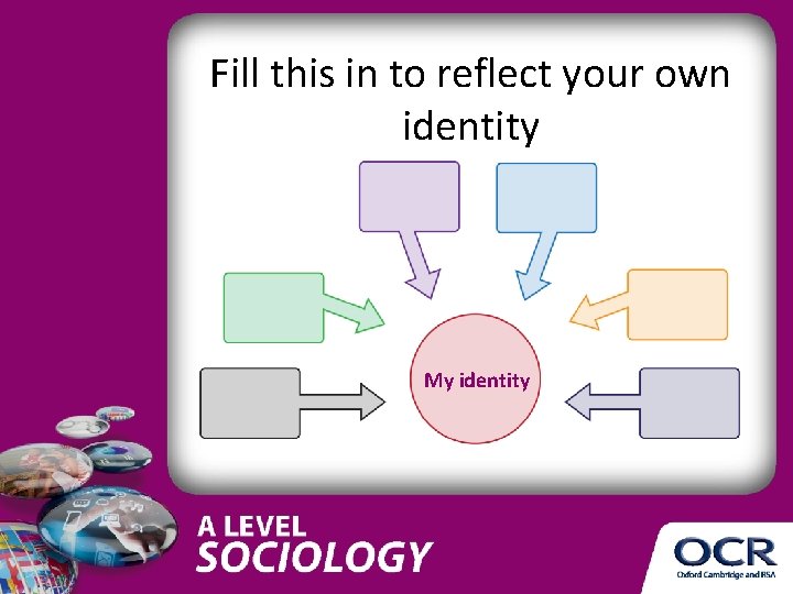 Fill this in to reflect your own identity My identity Fill this in to reflect your own identity My identity