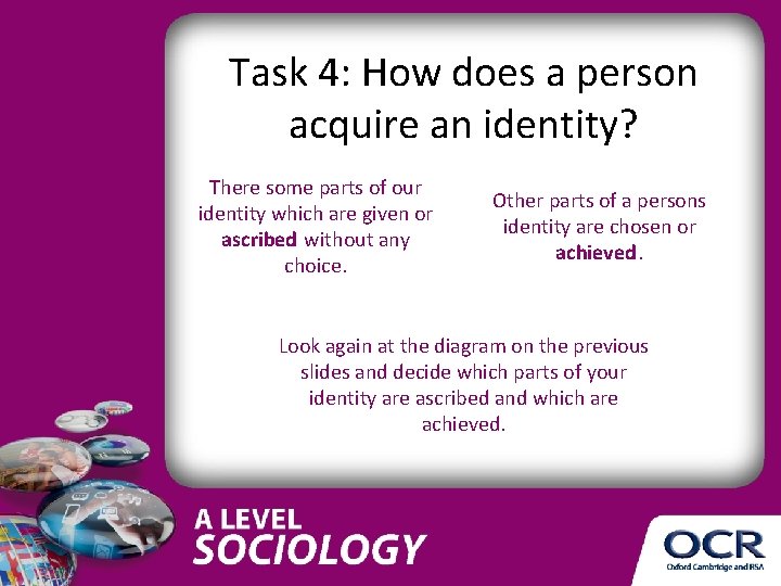 Task 4: How does a person acquire an identity? There some parts of our Task 4: How does a person acquire an identity? There some parts of our