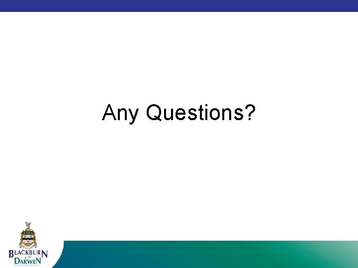 Any Questions? 