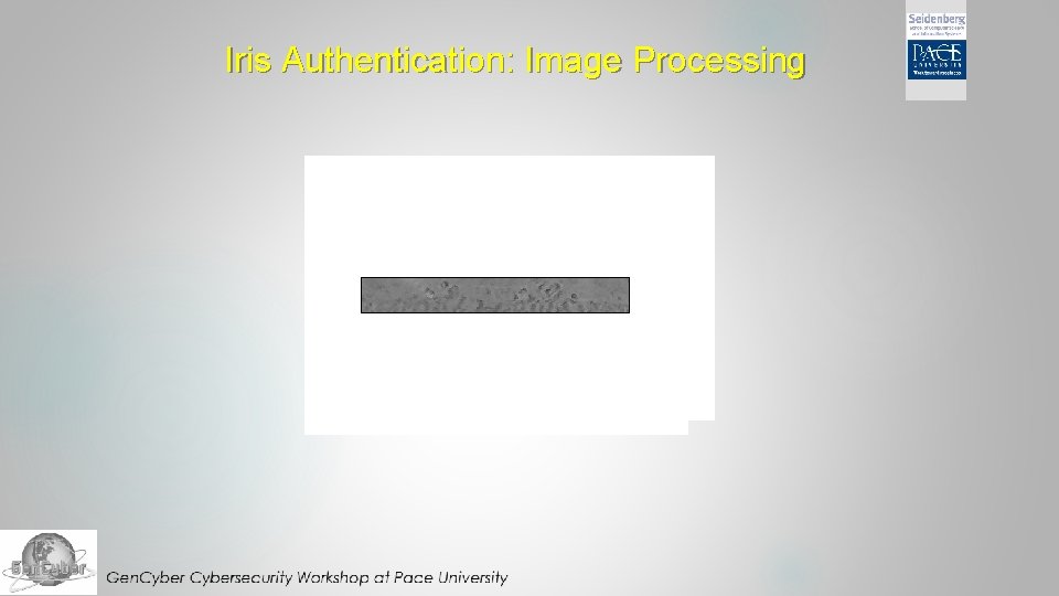 Iris Authentication: Image Processing Iris Authentication: Image Processing
