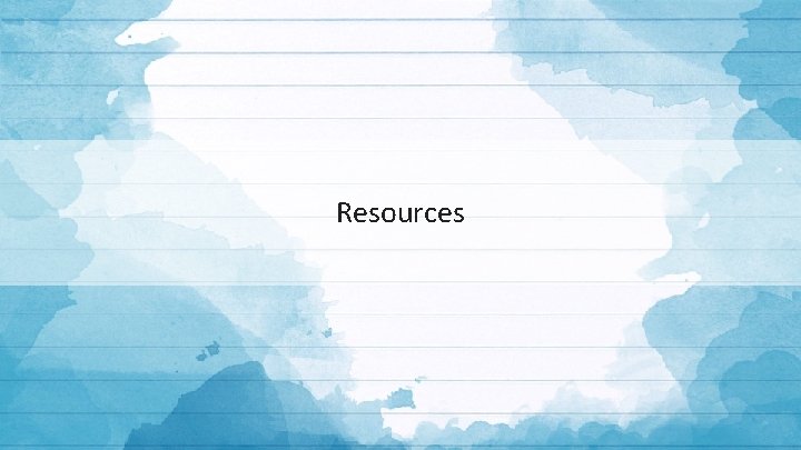 Resources 