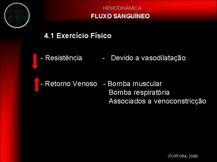 HEMODIN MICA FLUXO SANGUÍNEO 4. 1 Exercício Físico - Resistência - Devido a vasodilatação